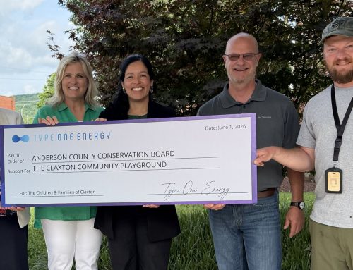 Type One Energy makes donation for new Claxton Park
